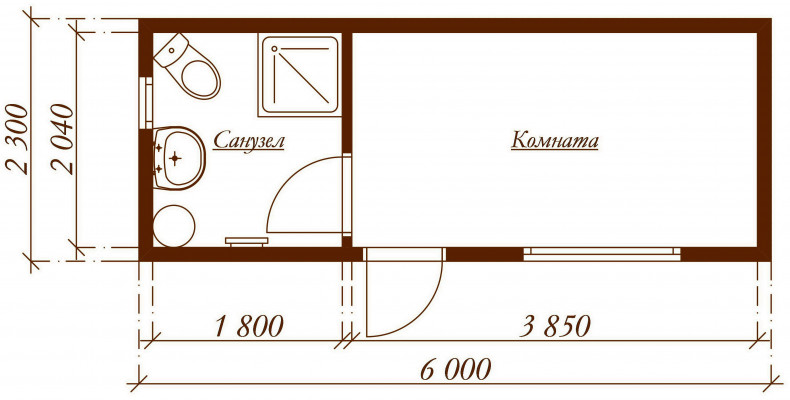 Планировка бытовки-домика Скандинавия с санузлом.jpg